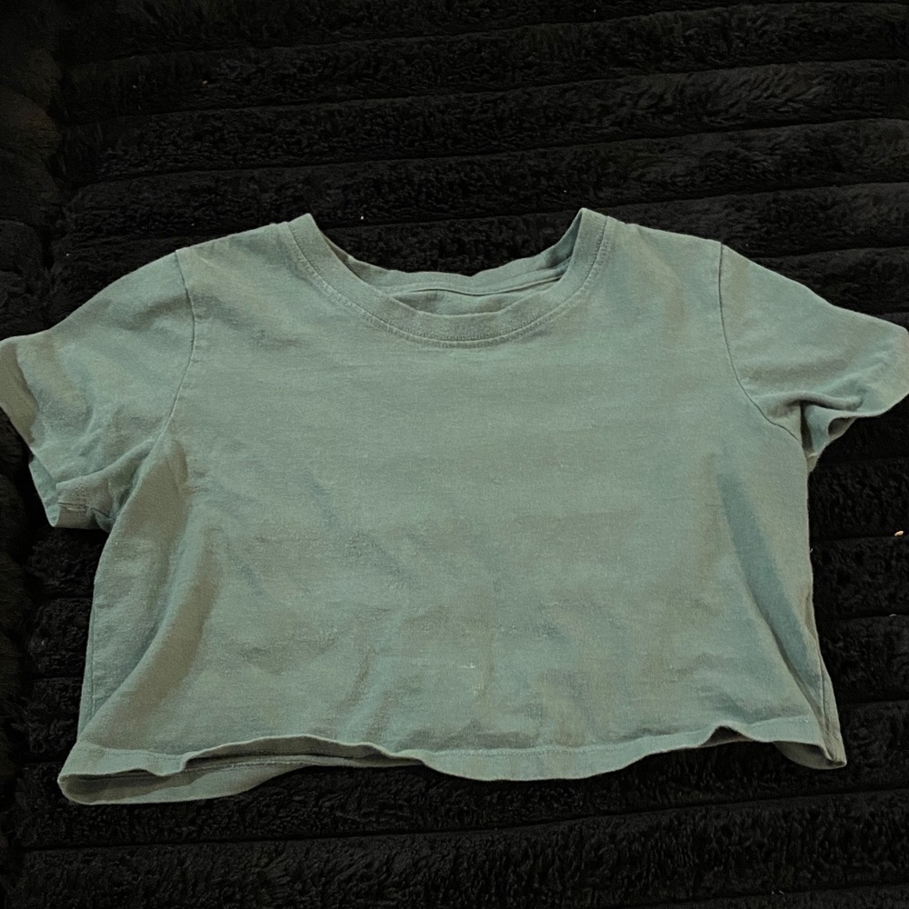 Urban Outfitters Green Crop Top